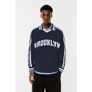 Tricot Polo Met Brooklyn-Print