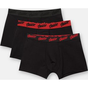 3-Pack Zwarte Boxershorts Met Stwd-Logo