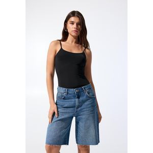 Polyamide Top Met Dunne Bandjes