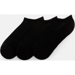 3-Pack Korte Zwarte Sokken