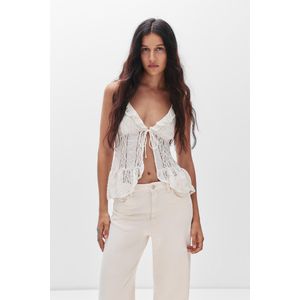 Kanten Top Met Volant