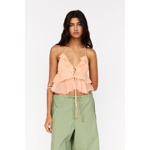 Top Met Volant En Strik