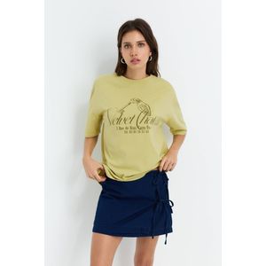 T-Shirt Met Sleutelprint