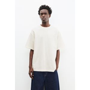 T-Shirt Met Structuur En Korte Mouw