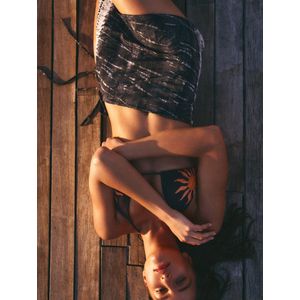 Dubbelzijdige Minirok In Pareostijl Met Tie-Dye