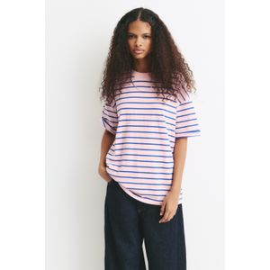 Oversized T-Shirt Met Strepen
