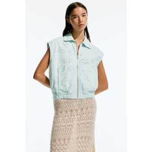 Geborduurd Katoenen Gilet