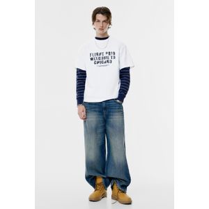 T-Shirt Met Korte Mouwen En Vliegtuig