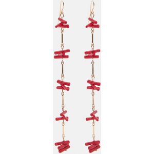 Oorhangers Met Koraalkralen