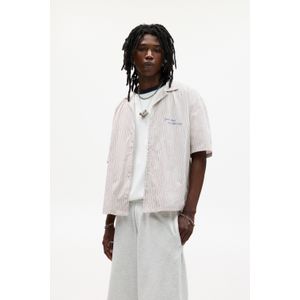 Gestreept Overhemd Met Korte Mouw