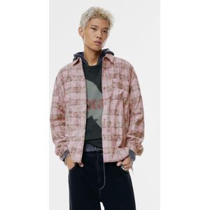 Roze Overhemd Met Ruiten