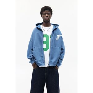 Blauwe Goodyear Capuchonsweater