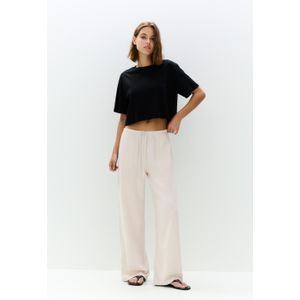 Soepelvallende Broek Met Linnen