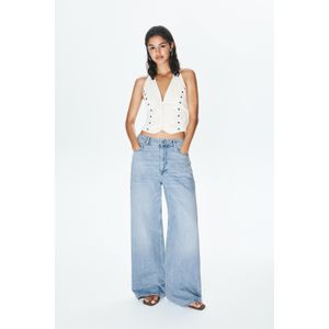 Baggy Jeans Met Halfhoge Taille