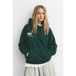 Groene Hoodie Met Tekst