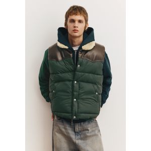 Gewatteerd Gilet Met Contrasterende Details