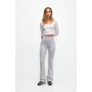 Flared Broek Met Brede Tailleband