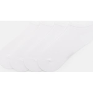 4-Pack Korte Witte Sokken