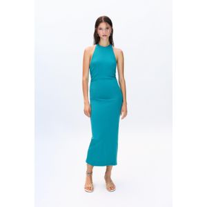 Midi-Jurk Met Halter