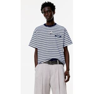 Gestreept Paris T-Shirt Met Menuprint