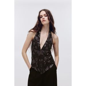 Haltertop Met Kralen