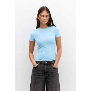 T-Shirt Van Polyamide Met Korte Mouw