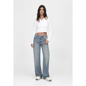 Straight Jeans Met Hoge Taille