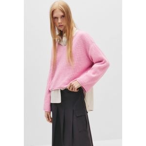 Chenille Trui Met V-Hals