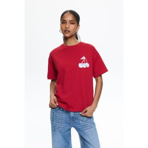 T-Shirt Met Kersenprint