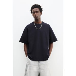 T-Shirt Met Structuur En Korte Mouw