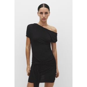 Korte Jurk Met Strass En Strik