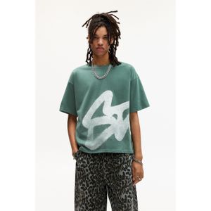 T-Shirt Met Stwd-Print En Korte Mouw