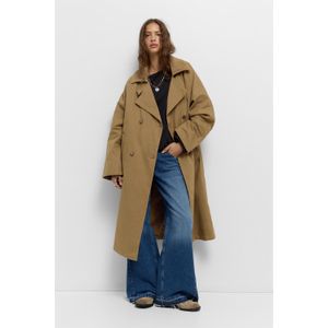 Trenchcoat Met Corduroy Kraag