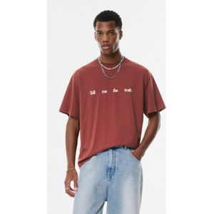 T-Shirt Met Tekst- En Grafische Print