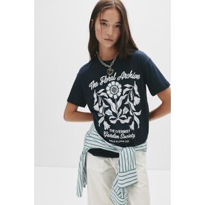 T-Shirt Met Esoterische Bloem