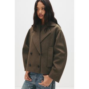 Korte Jas Van Synthetische Wol