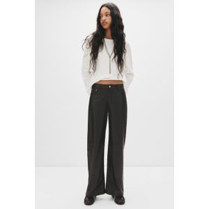 Broek Met Leereffect