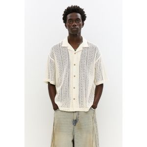 Crochet Overhemd Met Korte Mouwen