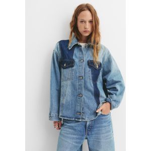 Patchwork Denim Overhemd