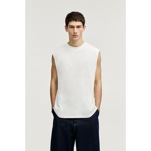 Verwassen Mouwloos T-Shirt