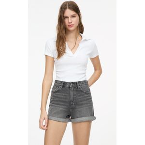 Denim Mom Short Met Omslag