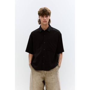 Soepelvallende Blouse Met Korte Mouw