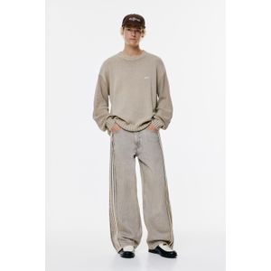 Relax Fit Baggy Jeans Met Zijstrepen