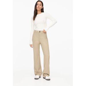 Nette Straight Broek Met Hoge Taille