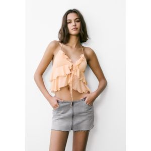 Denim Minirok Met Rits