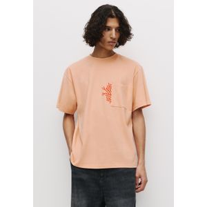 Oranje T-Shirt Met Zakje