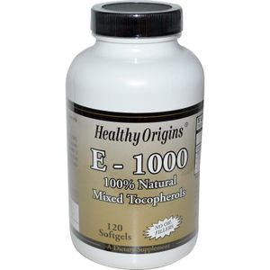 Healthy Origins, E-1000, 120 Softgels