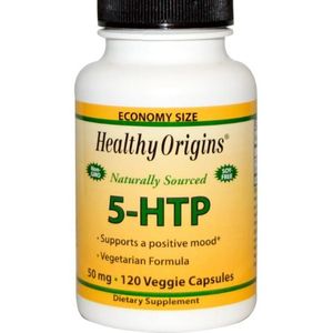 5-HTP, 50 mg (120 Veggie Caps) - Healthy Origins