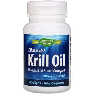 EfaGold krill olie 500 mg (60 gelcapsules) - Nature&apos;s Way
