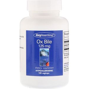Ox Bile 125 mg 180 Vegicaps - Allergy Research Group